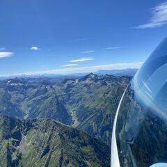 Flugwegposition um 12:55:58: Aufgenommen in der Nähe von Kleinsölk, 8961, Österreich in 2714 Meter